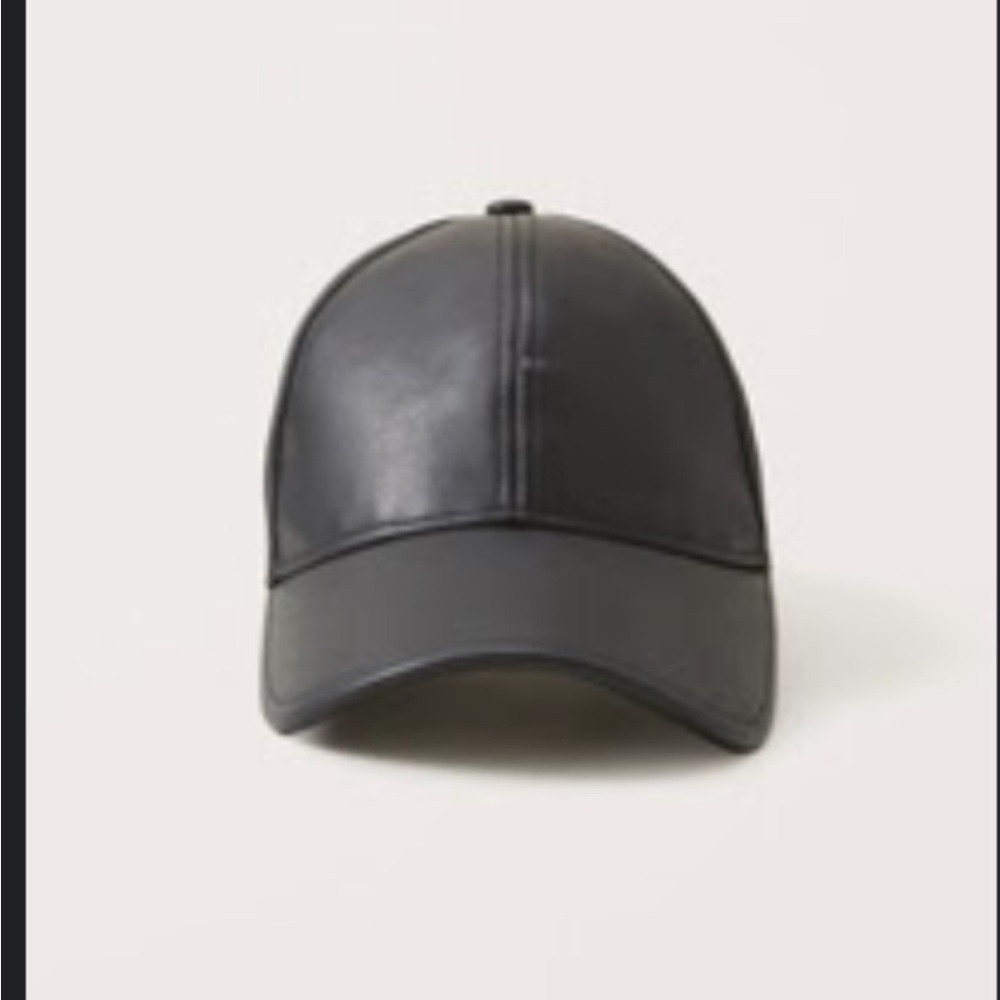 Abercrombie & Fitch Vegan Leather Baseball Hat